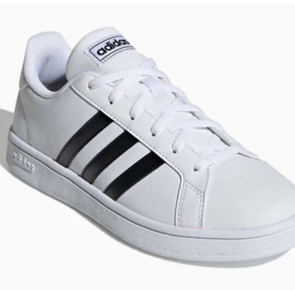 SOLD | Adidas - Grand Court Shoes - White and Black Sneakers - 9 - Picture 1 of 7
